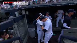 Ben Rice gets curtain call after his 3rd Home Run of the game.
