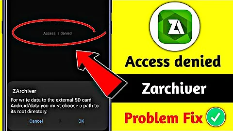 How to Fix Access Denied in Zarchiver (2025) | Android 11, 12 13, 14 and more...problem solved