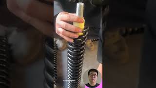 Spring Installed On Threaded Rod