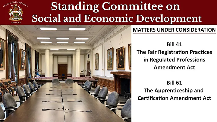 Standing Committee on Social and Economic  Development – April 8, 2021
