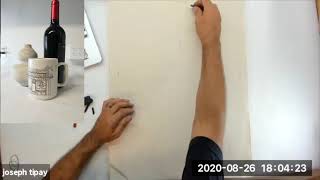 Drawing Tips 2- Starting A Still Life Contour Line Drawing