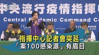 【TVBS新聞精華】20200320 指揮中心記者會突延 「案100感染源」有眉目