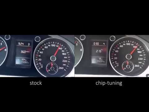 VW Passat B6 1.8 TSi MT acceleration (chip tuning PowerLab)