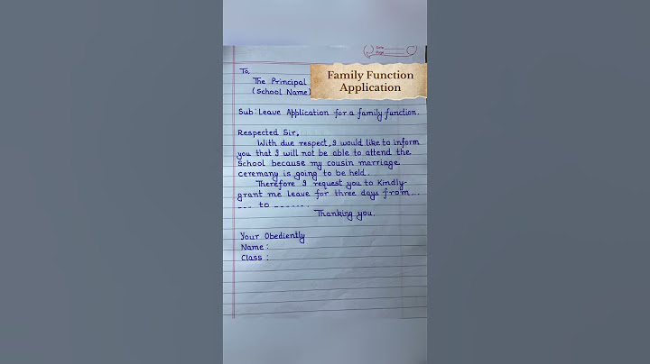 Leave application for family function #shortvideo #youtubeshort #viral