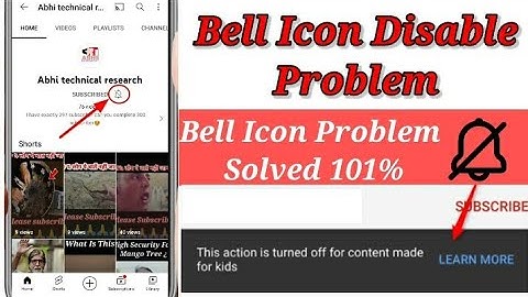 How To Enable Bell Icon On YouTube || youtube bell Icon Disable | Bell Icon Not Working 2022🔥🔥💯👈