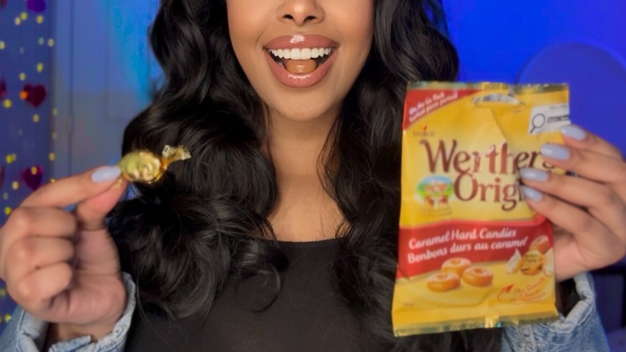 ASMR Clicky Whisper with Candy Mouth Sounds