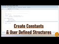3.How to create Constants &amp; User Defined Structures in SAP ABAP Report  #abap #usefultips