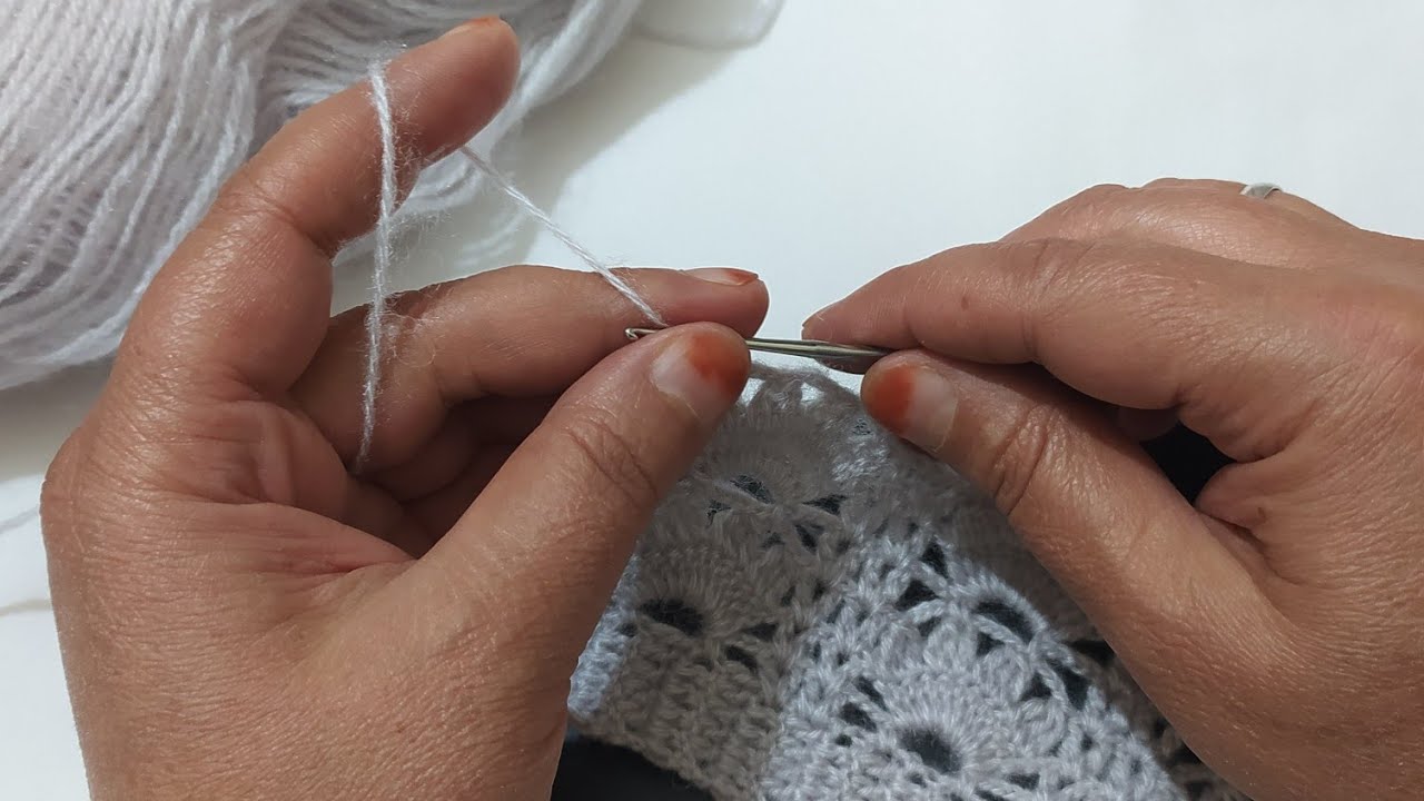 Tığ işi Ay çiçeği örgü model/Yelek, etol şal, bluz modeli crochet vest shawl pattern