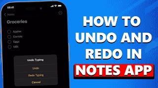 How to Undo and Redo on the Notes App [iOS 16] screenshot 4
