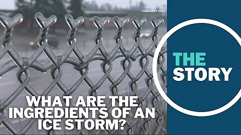 What causes an ice storm like the one that hit Oregon in February 2021?