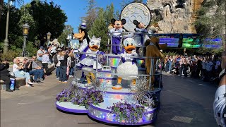 Disney 100 Years of Wonder Mickey & Friends Cavalcade Debuts at Disneyland  Two Angles