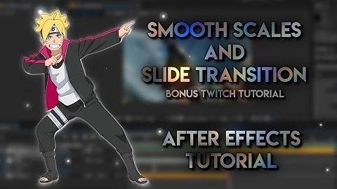 TUTORIAL SMOOTH SCALE & SLIDE TRANSITION IN AFTER EFFECTS