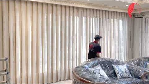 Rèm lá dọc tự động - rèm cửa tự động - rèm cửa cao cấp - Rèm Cửa Quốc Huy