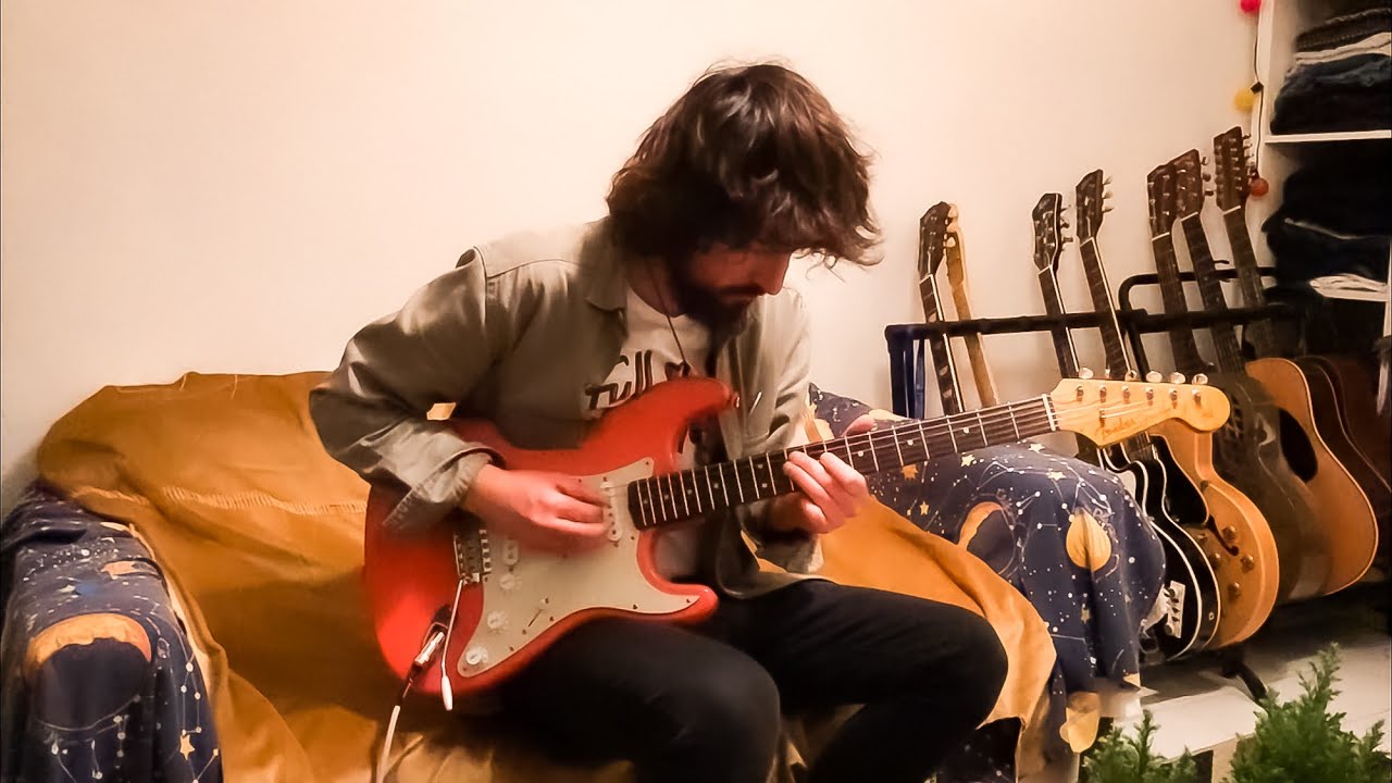 Testing Diliberto J.M pickups on Fender Stratocaster 62 Fiesta Red
