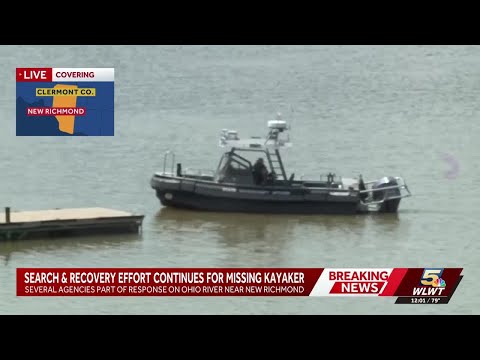 Search and recovery effort continues for missing kayaker on Ohio River