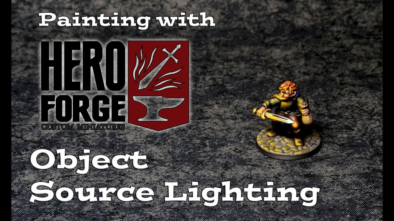 Painting Heroforge 7 : OSL - Object Source Lighting - YouTube