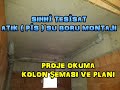 Sihh tessat atik ps su borularinin montaji sihh tessat ps su kolon emasi ve plani