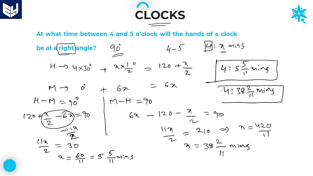 Clock Problems | Right Angles | Reasoning | Part-10 | Bharath Kumar ...