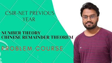 Number theory || Chinese remainder theorem || CSIR-NET PYSQ