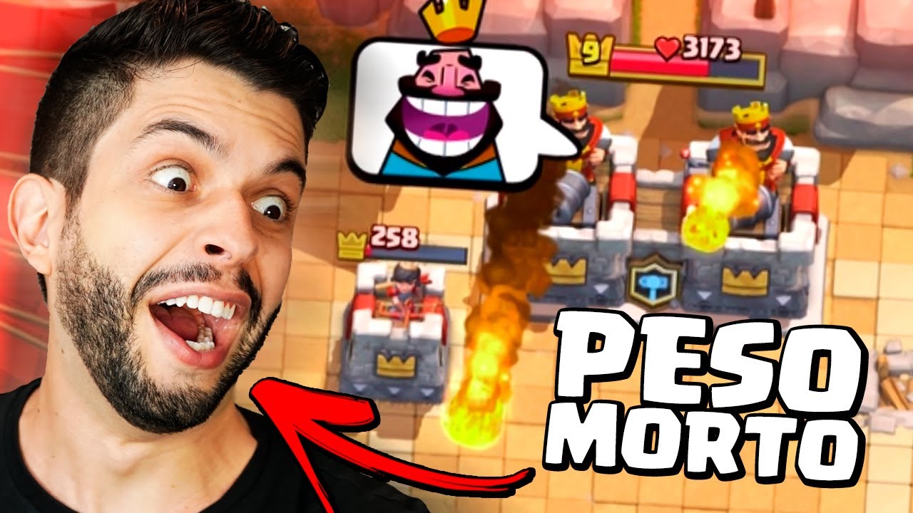 SOU O PESO DO TIME? DESAFIO DO 2VS NO CLASH ROYALE!