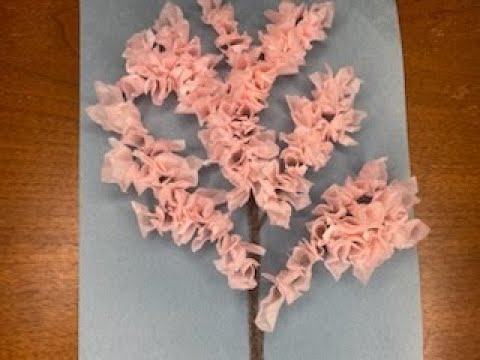 Cherry Blossom Craft - Make Something Out of Paper - Easy To Do - YouTube