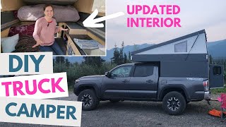 Updated Interior: DIY Popup Truck Camper Tour