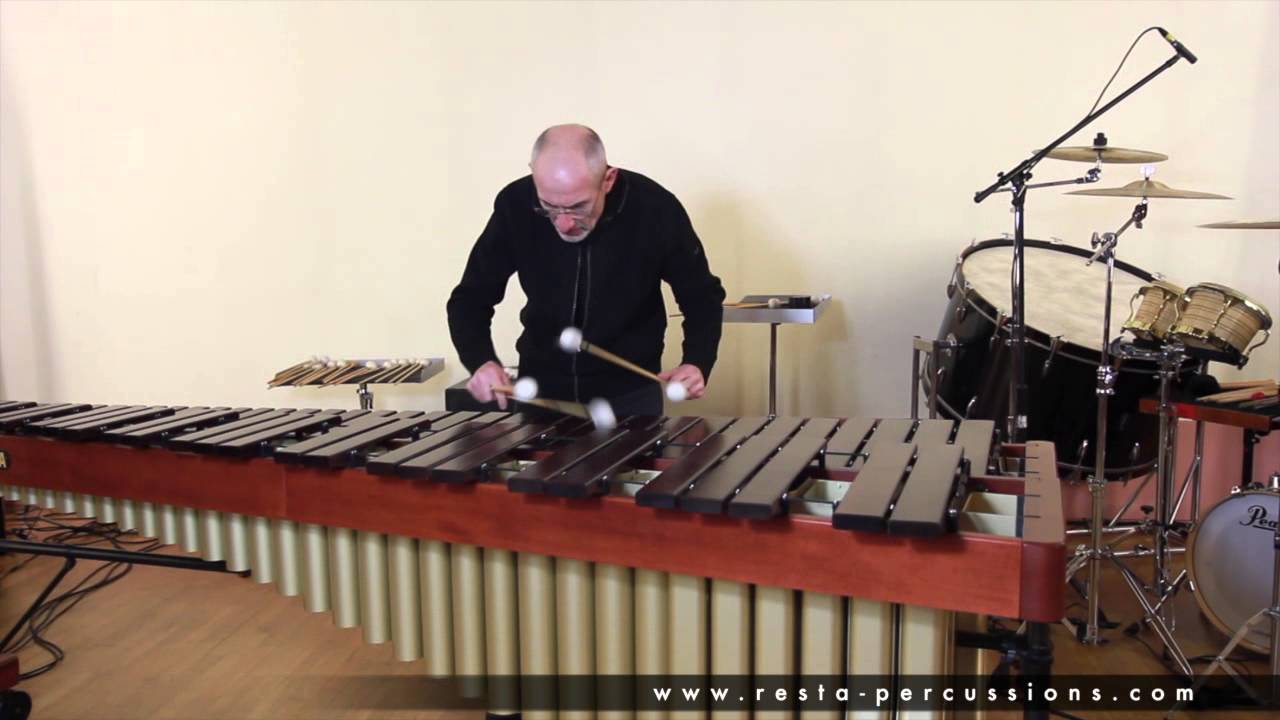 Jean Geoffroy joue J.S Bach - Prélude BWV1009 - Marimba - Artiste signature RESTA JAY (mallets)