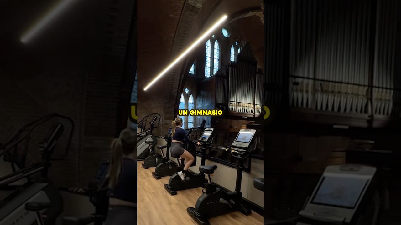 🏋️‍♂️⛪ Una iglesia convertida en gimnasio en Holanda. 