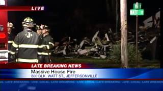 Fire Destroys House After Car Hits Gas Line