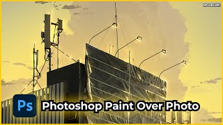Photoshop Paint Over Photo Evening Billboard