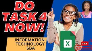 Celebrity Information Technology SBA 2025|| Spreadsheet Section|| Task 4 | Step by Step with Miss Reid Wealth