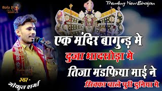 न्यु भजन/एक मंदिर बागुंड मे दुजा भादसोडा मे तीजा मंडफिया माई /गोकुल शर्मा/परशुराम चौराहा लाइवB.S.DKP