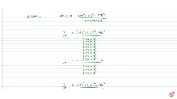 A lamp post is situated at the middle point M of the side AC of a    triangular plot of ABC wi