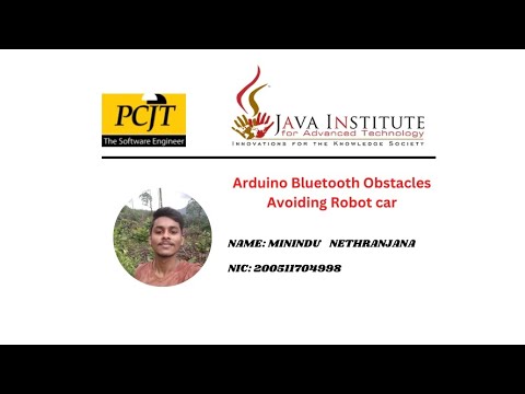 #javainstitute |Obstacle avoiding Robot | #arduino | Arduino Bluetooth Car| #Minindu_Nethranjana