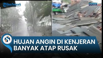 Hujan Angin di Kenjeran, Banyak Atap Rumah Warga Rusak