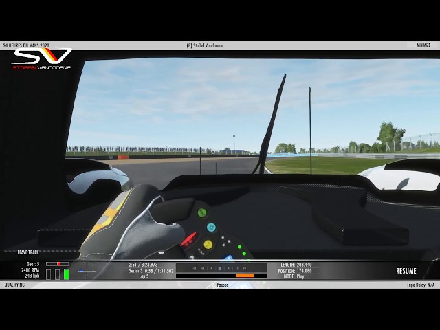 Virtual 24H Le Mans Qualifying lap - P6