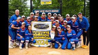 SUNY New Paltz Softball vs. Cortland SUNYAC Championship 5/12/24