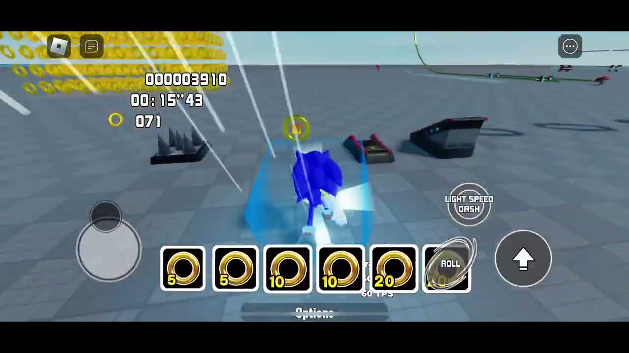 441 Rings Sonic Revenue Testing area - YouTube