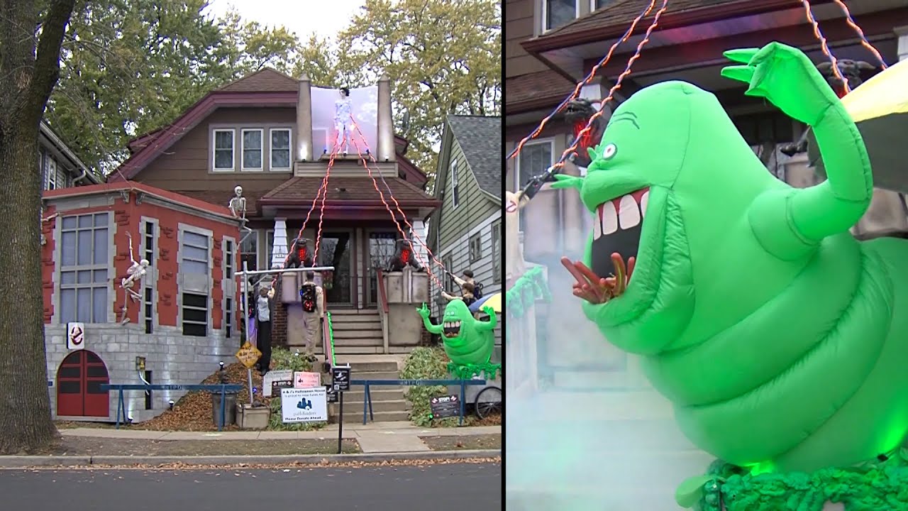 ‘Ghostbusters’ Halloween House Pays Tribute to 1984 Film YouTube