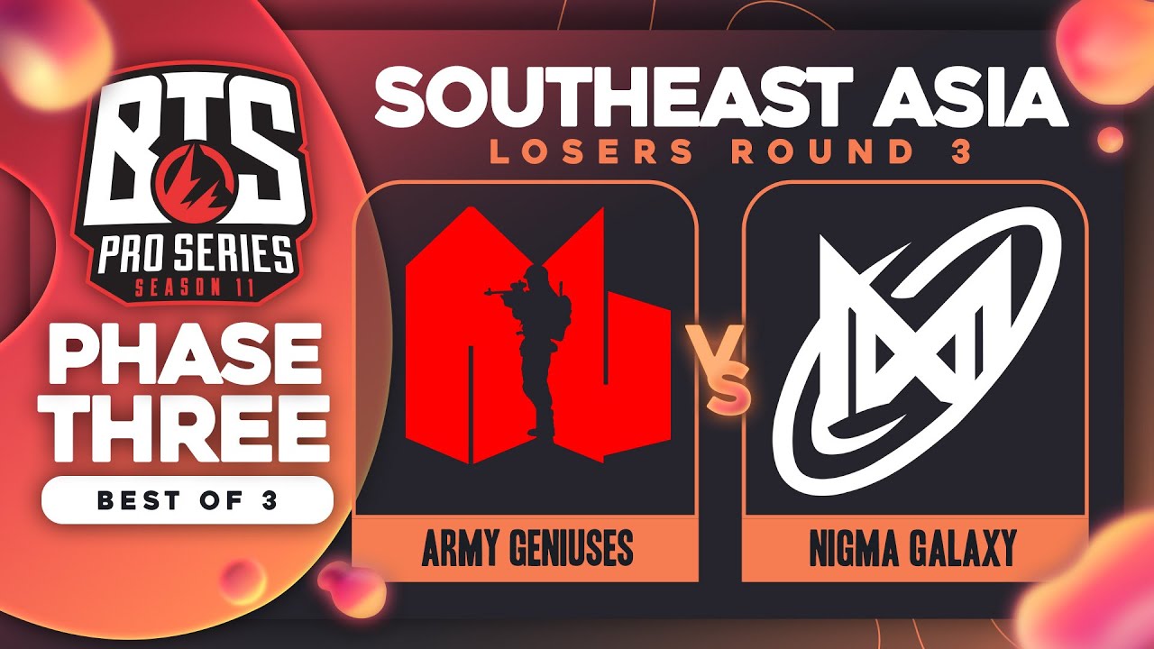 Army Geniuses vs NGX.SEA Game 1 - BTS Pro Series 11 SEA: Losers Round 3 w/ T-Panda & hairy_freak