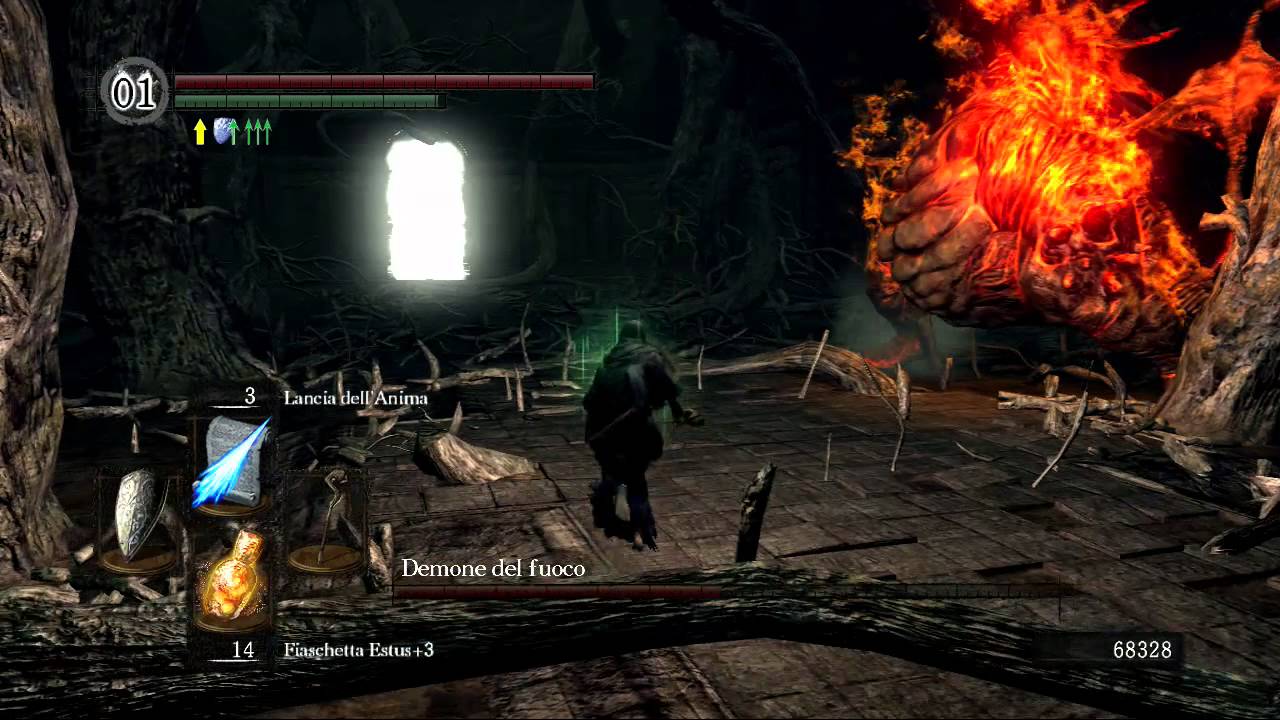 Dark Souls 26 Boss Demone del fuoco