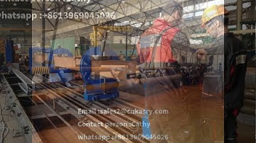 Poland customer 8 axis cnc square tube cutting beveling machine KR-XF8