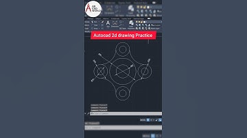 Autocad 2d drawing Practice 3 || Autocad for beginners | #shorts #autocad #abcadworld