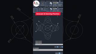 Autocad 2d drawing Practice 3 || Autocad for beginners | #shorts #autocad #abcadworld