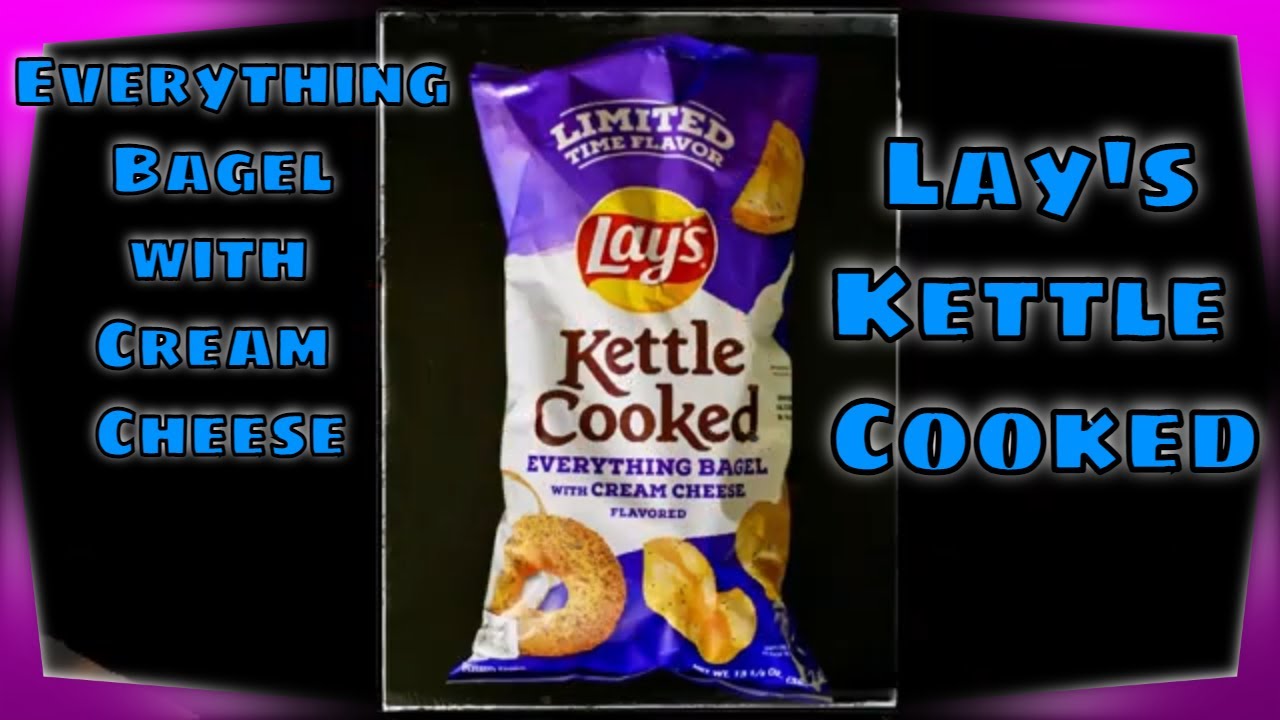 Lay's Kettle Cooked Everything Bagel with Cream Cheese