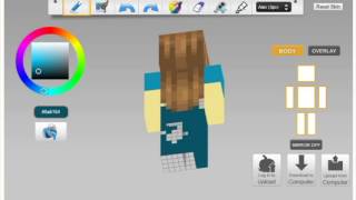 Girl Steve Skin//MineCraft Skin Speed Making//5 screenshot 2