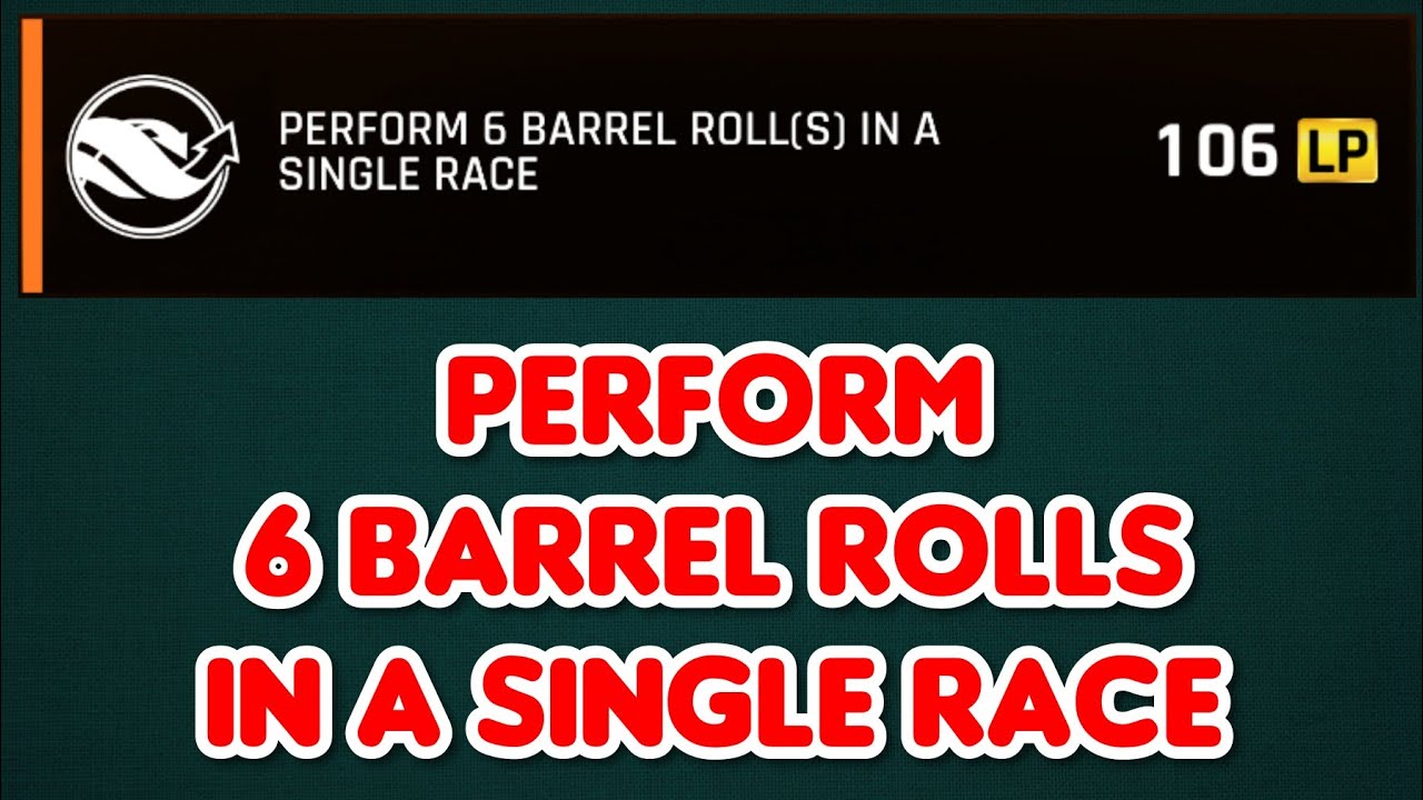 ASPHALT 9, PERFORM 3 BARREL ROLL IN A SINGLE CAR HUNT EVENT RACE