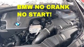 DIY - BMW NO CRANK NO START - Not battery , not starter - Quick &amp; Easy Fix!