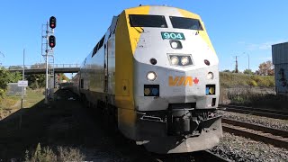 [4K] VIA 904 Rolls off the Brockville Sub and Blows It’s Raging K5CA-LS!