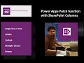 SharePoint Online: Power Apps Patch function with different column types